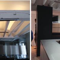Eclairage ruban LED, Installation hotte et prises plan de travail